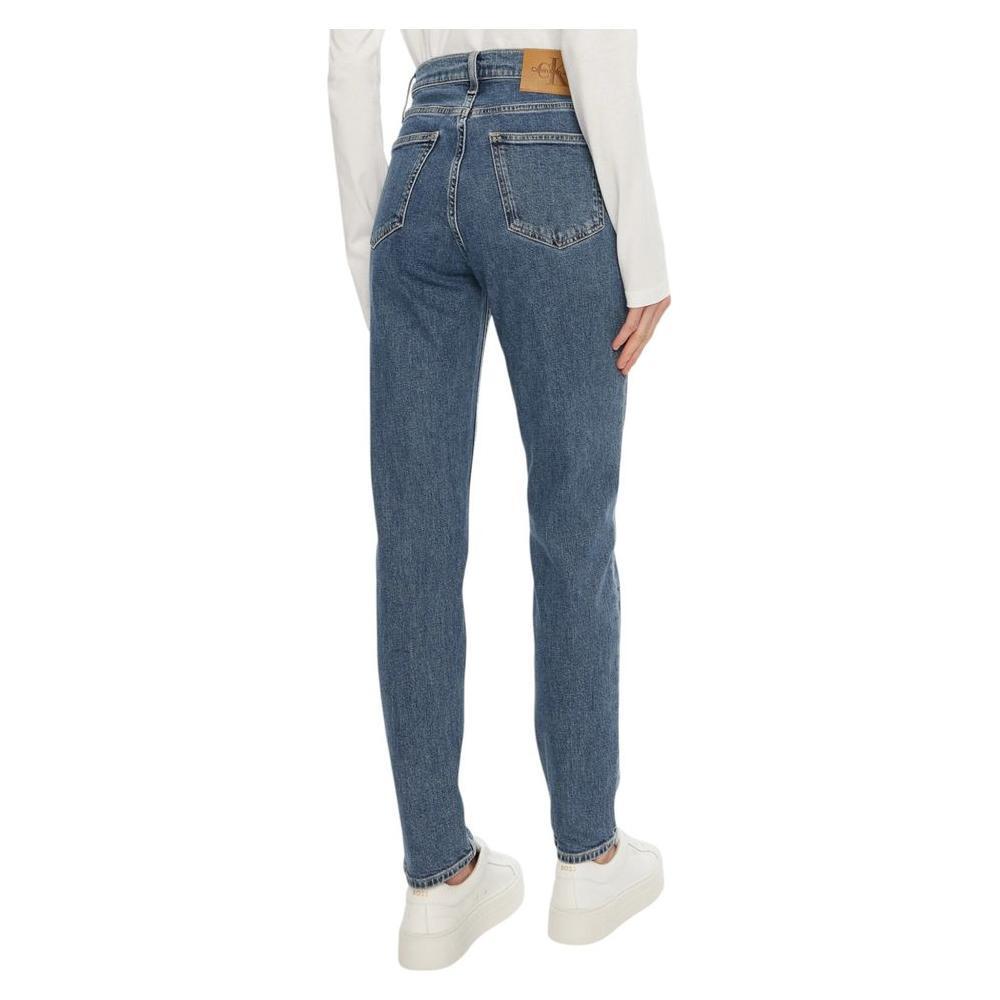 Calvin Klein Jeans Blue Cotton Mom Jean