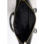 Dolce & Gabbana Black Calfskin Leather Heat Pressed Logo Briefcase Bag