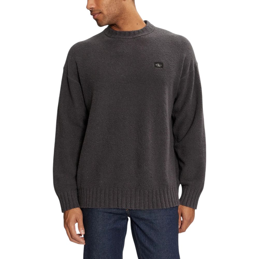 Calvin Klein Jeans Gray Cotton Sweatshirt
