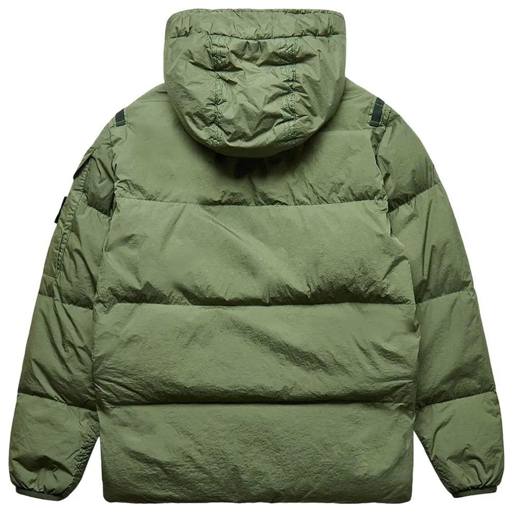 Stone Island Green Nylon Men Jacket