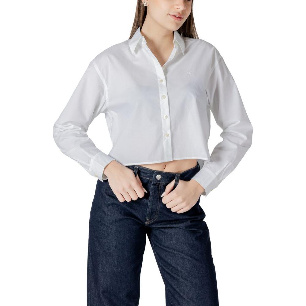 Calvin Klein Jeans White Cotton Shirt