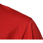 Dolce & Gabbana Red DG Logo Patch Cotton Crew Neck T-shirt