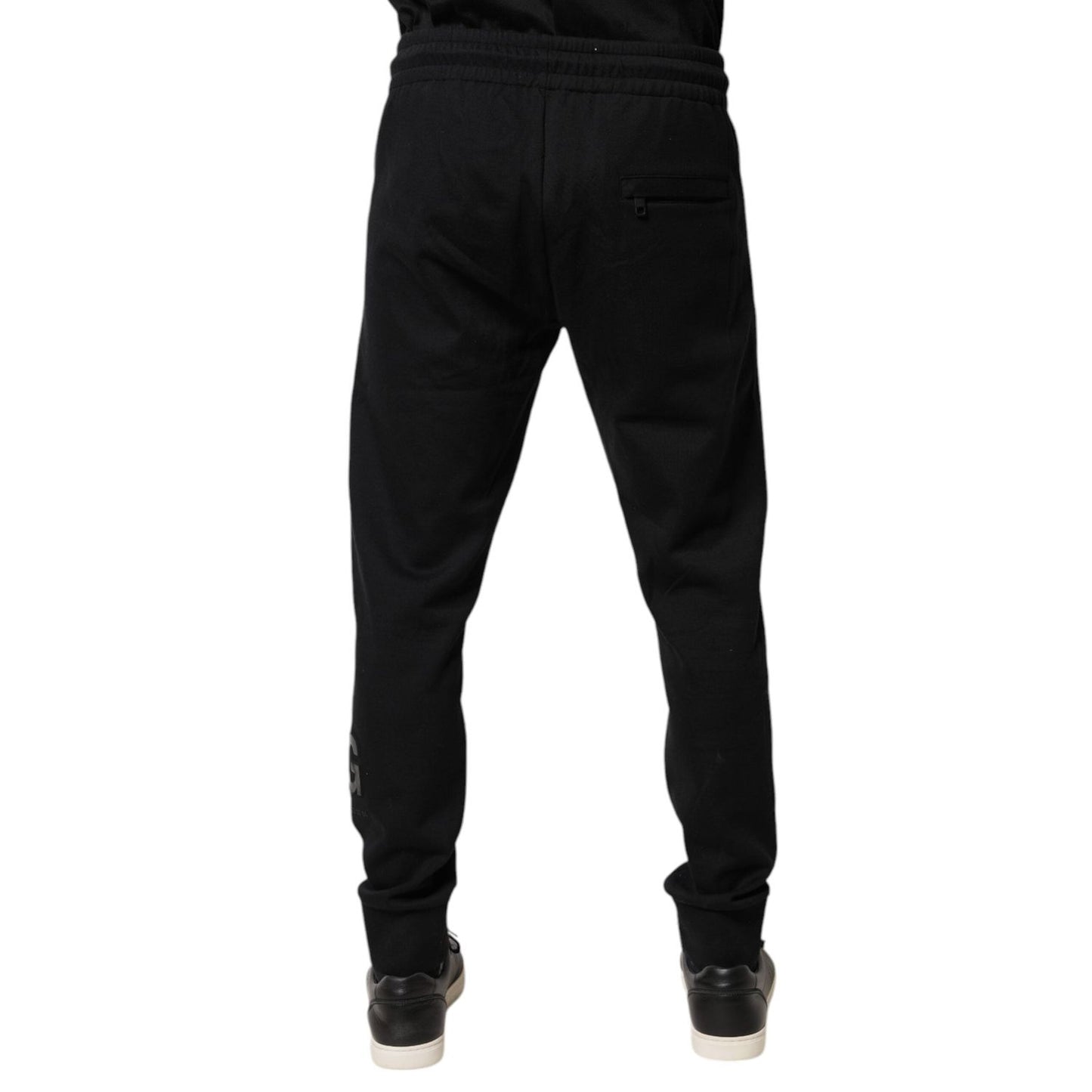 Dolce & Gabbana Black Cotton Jogger Jogging Pants PAN76017-46