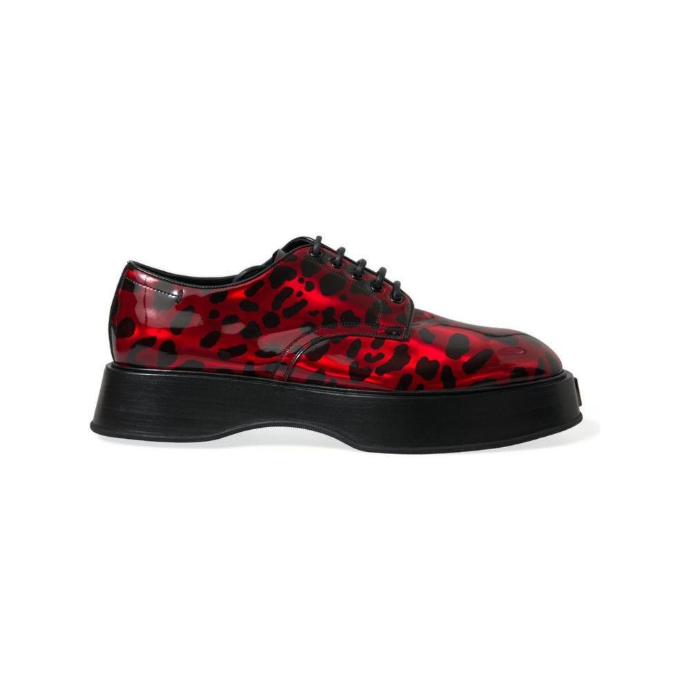 Dolce & Gabbana Red Calfskin Formal