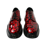 Dolce & Gabbana Red Calfskin Formal