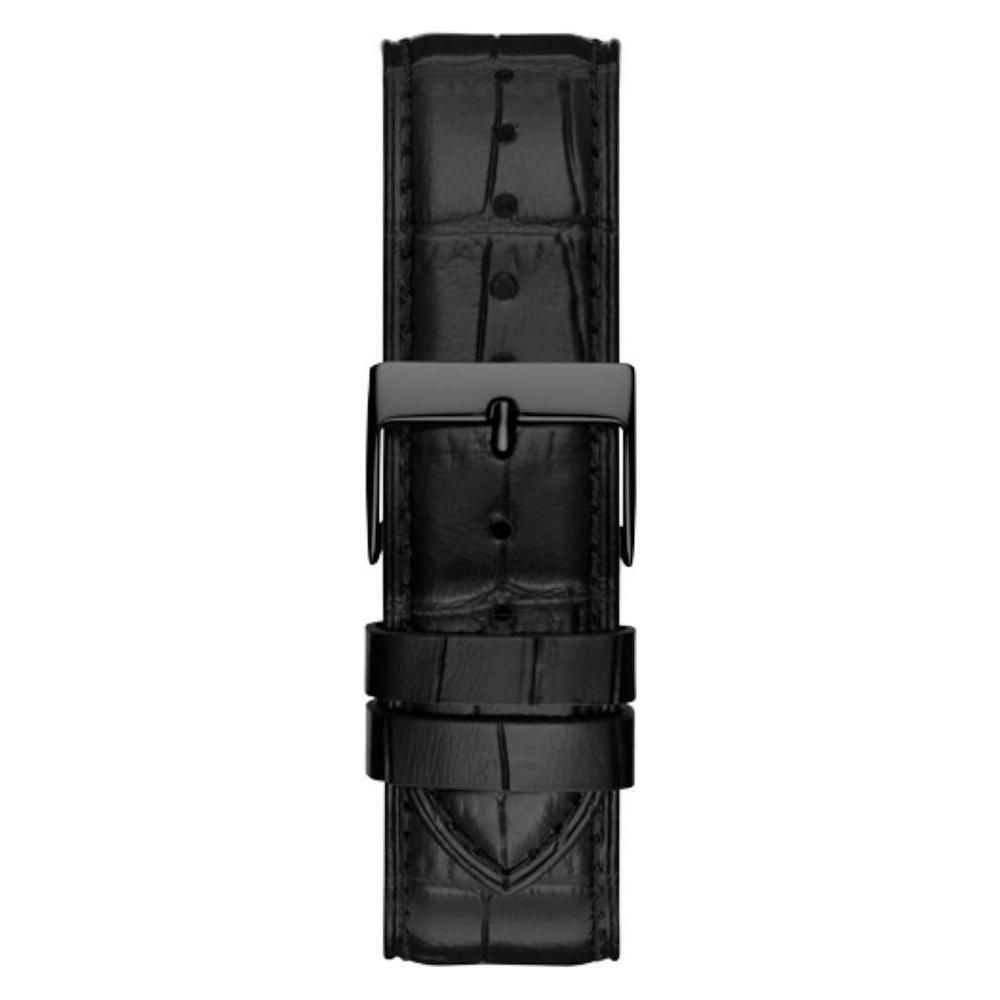Guess Black Leather Dress Watch