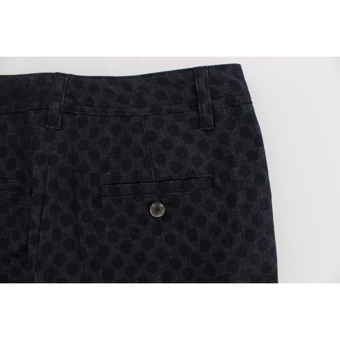 Dolce & Gabbana Polka Dotted Slim Capris Jeans