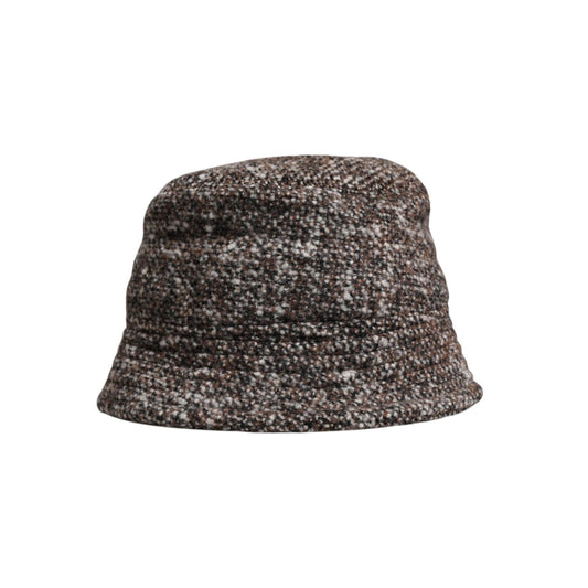 Dolce & Gabbana Brown Alpaca Wool Woven Bucket Hat
