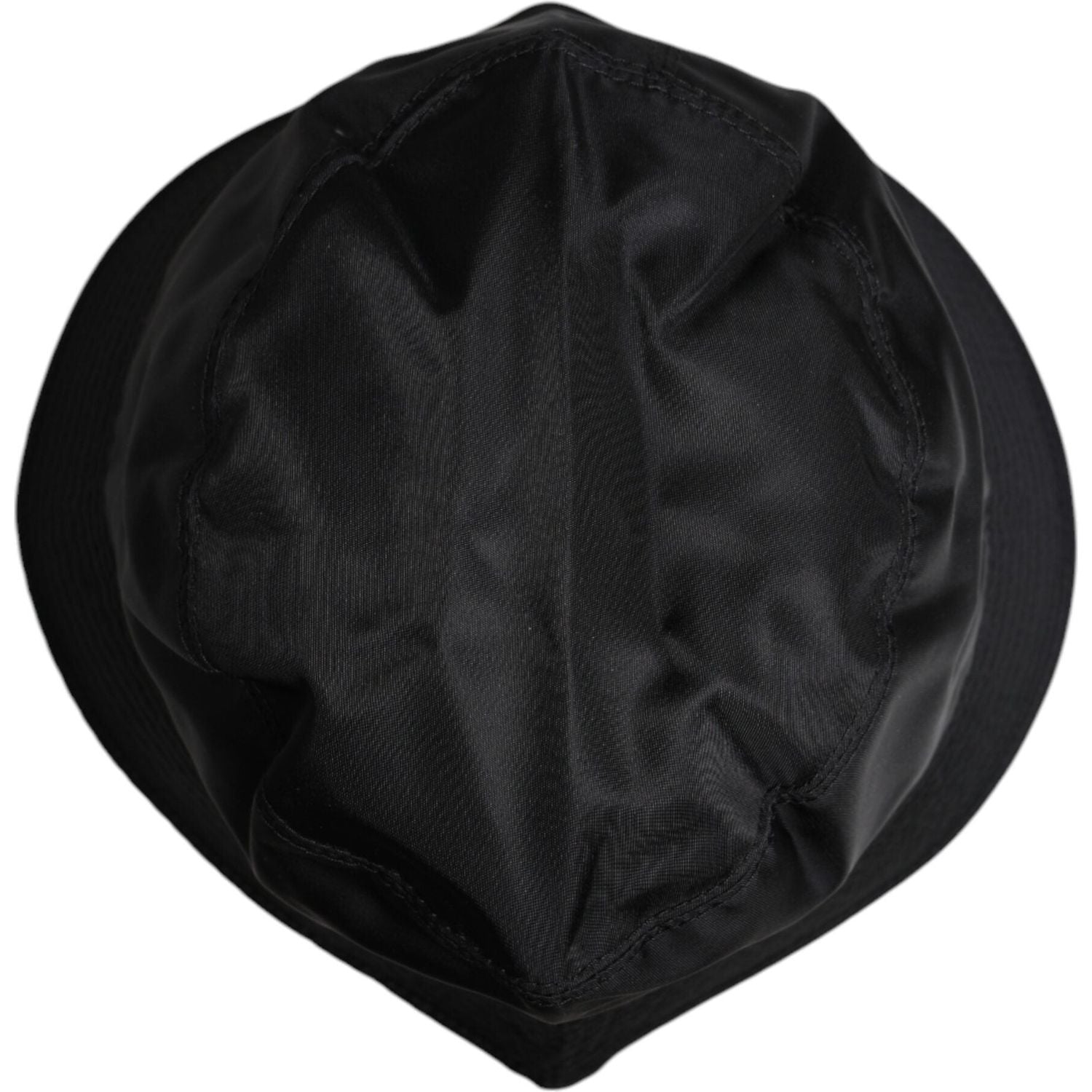 Dolce & Gabbana Black Cotton Wide Brim Bucket Hat