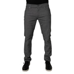 Dolce & Gabbana Gray Cotton Stretch Skinny Denim Jeans PAN75206-52