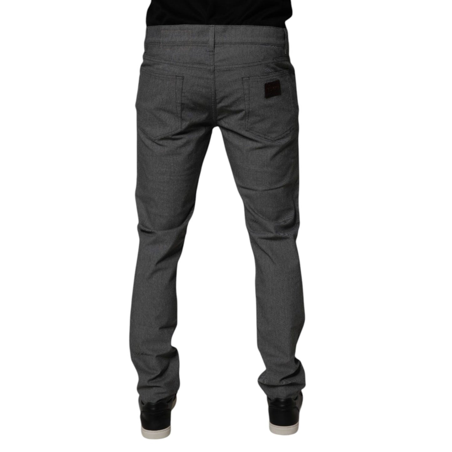 Dolce & Gabbana Gray Cotton Stretch Skinny Denim Jeans PAN75206-52