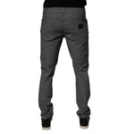 Dolce & Gabbana Gray Cotton Stretch Skinny Denim Jeans PAN75206-52