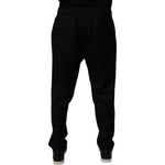 Dolce & Gabbana Black Wool Jogger Sweatpants Pants