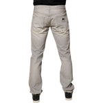 Dolce & Gabbana Light Gray Cotton Skinny Denim Jeans
