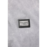 Dolce & Gabbana Gray Logo Plaque Cotton Men Polo Shirt T-shirt