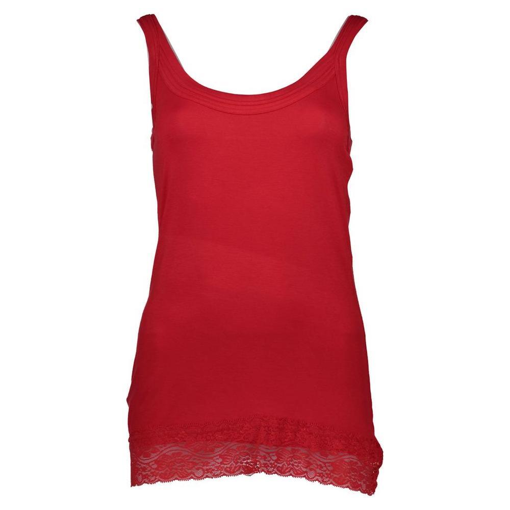Silvian Heach Red Cotton Women Tank