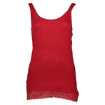 Silvian Heach Red Cotton Women Tank