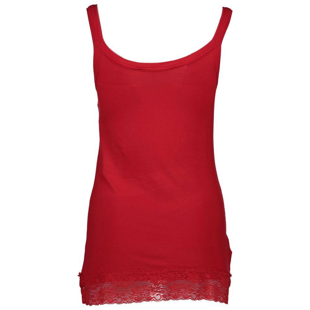 Silvian Heach Red Cotton Women Tank