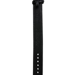 Dolce & Gabbana Black Exotic Leather Gold Tone Metal Buckle Armband