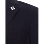 Elegant Blue Cotton Lardini Jacket LA-4194673-IT52 | XL