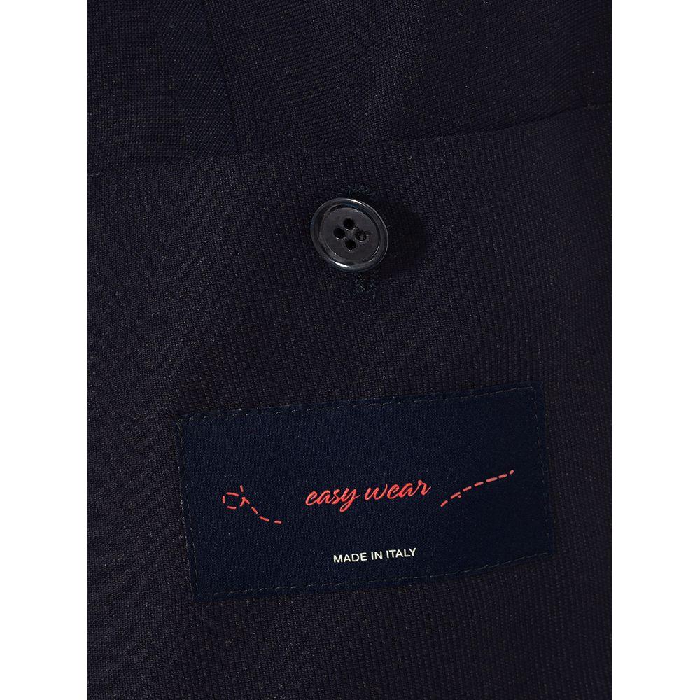 Elegant Blue Cotton Lardini Jacket LA-4194673-IT52 | XL