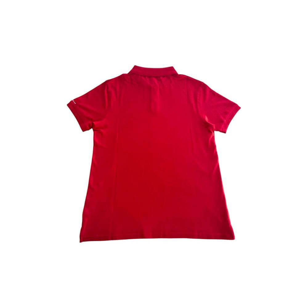 Trussardi Beachwear Red Cotton Men Polo Shirt