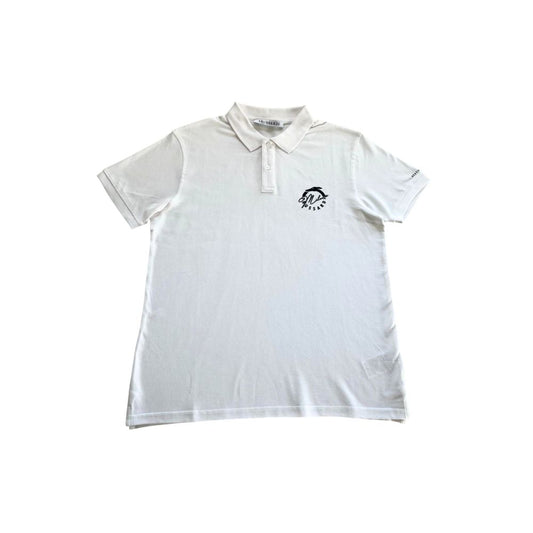 Trussardi Beachwear White Cotton Men Polo Shirt