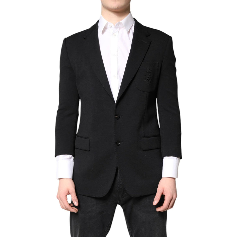 Dolce & Gabbana Black Single Breasted Men Coat Blazer Suit JKT41310-52