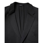 Dolce & Gabbana Black Single Breasted Men Coat Blazer Suit JKT41310-52