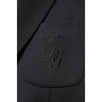 Dolce & Gabbana Black Single Breasted Men Coat Blazer Suit JKT41310-52