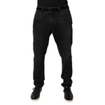 Dolce & Gabbana Black Cotton Skinny Men Denim Jeans PAN75064-52