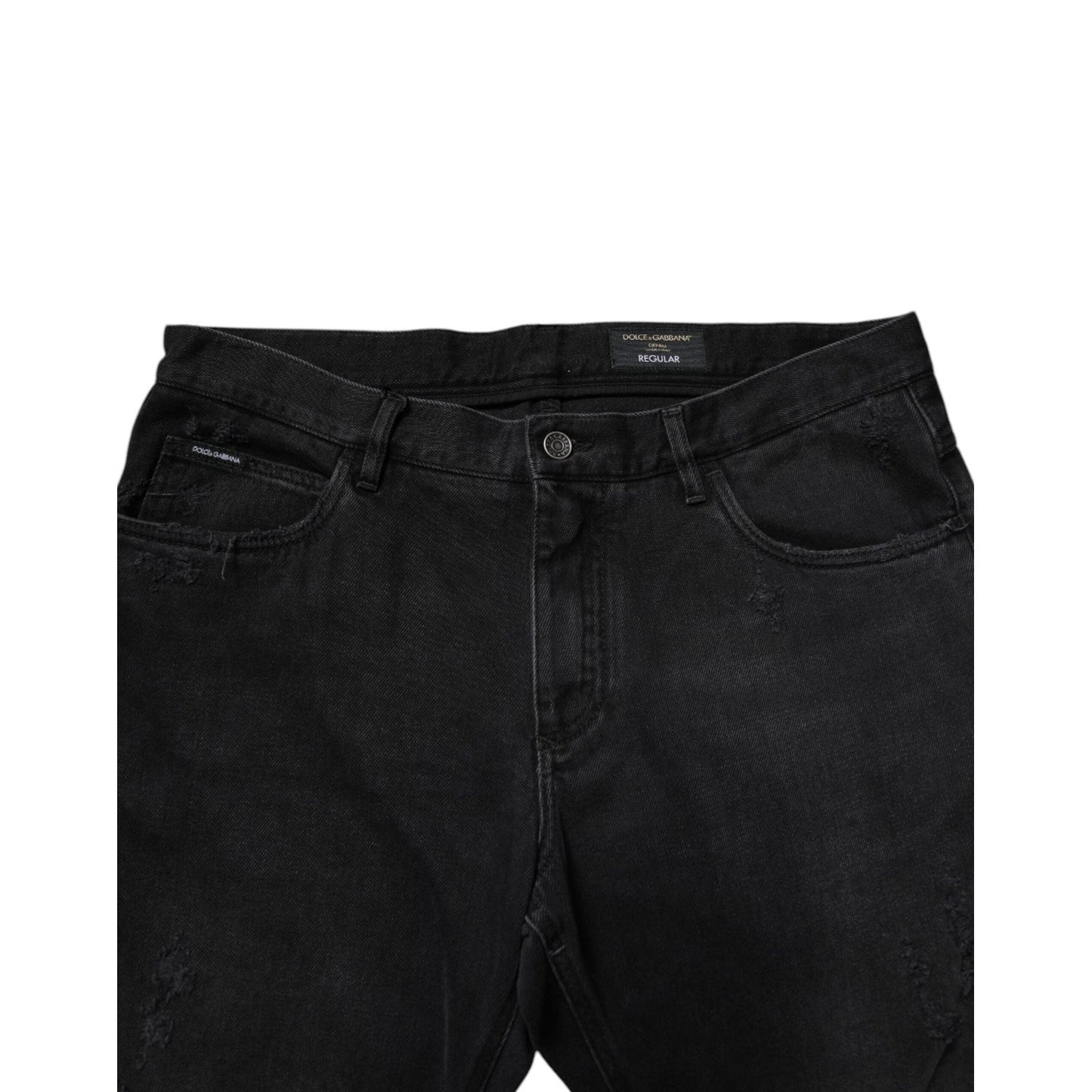 Dolce & Gabbana Black Cotton Skinny Men Denim Jeans PAN75064-52