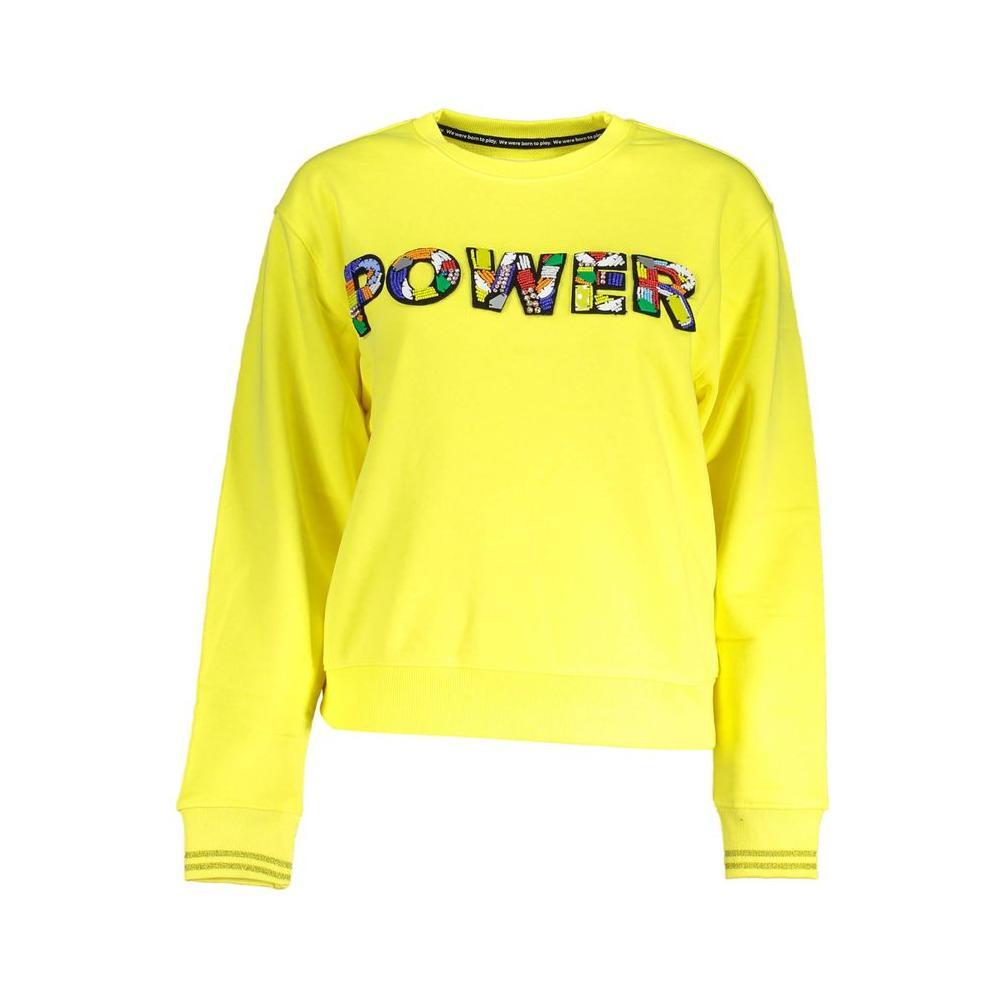 Desigual Yellow Cotton Women Sweater