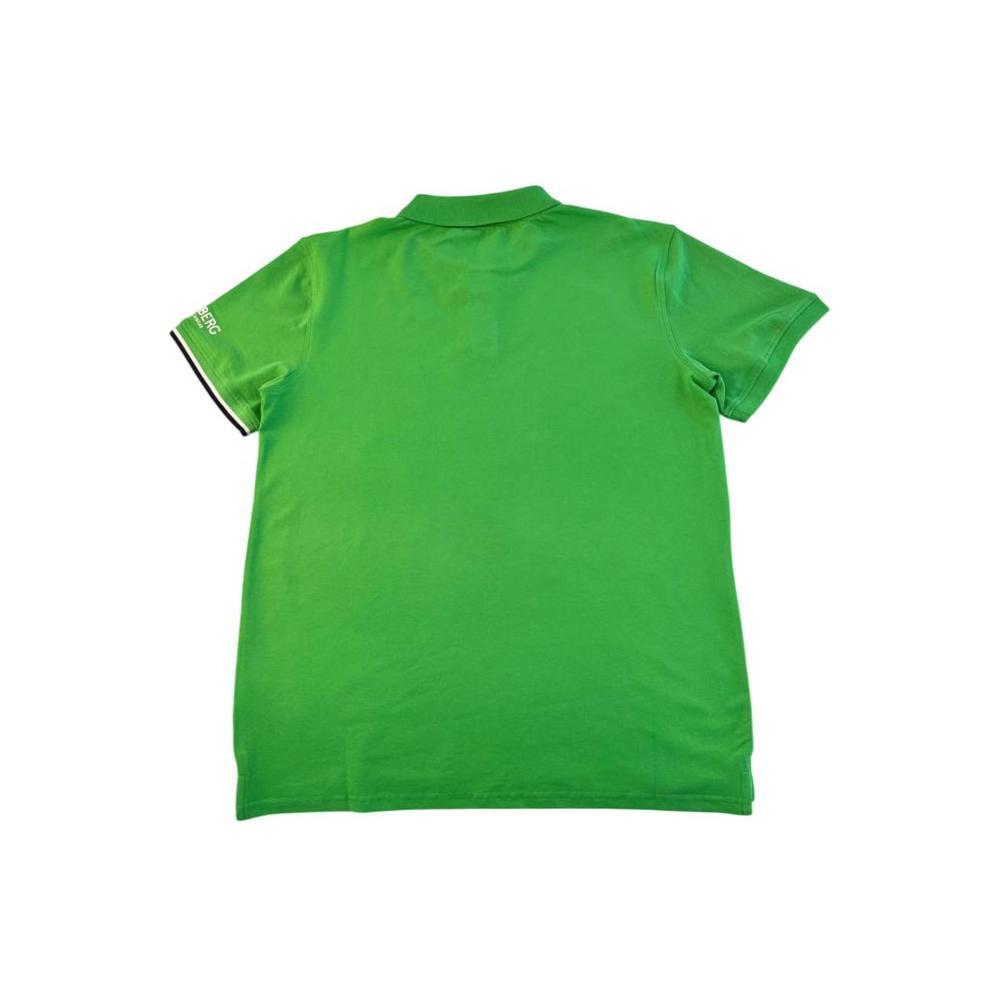 Iceberg Green Cotton Men Polo Shirt