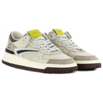 D.A.T.E Beige Leather Sneaker