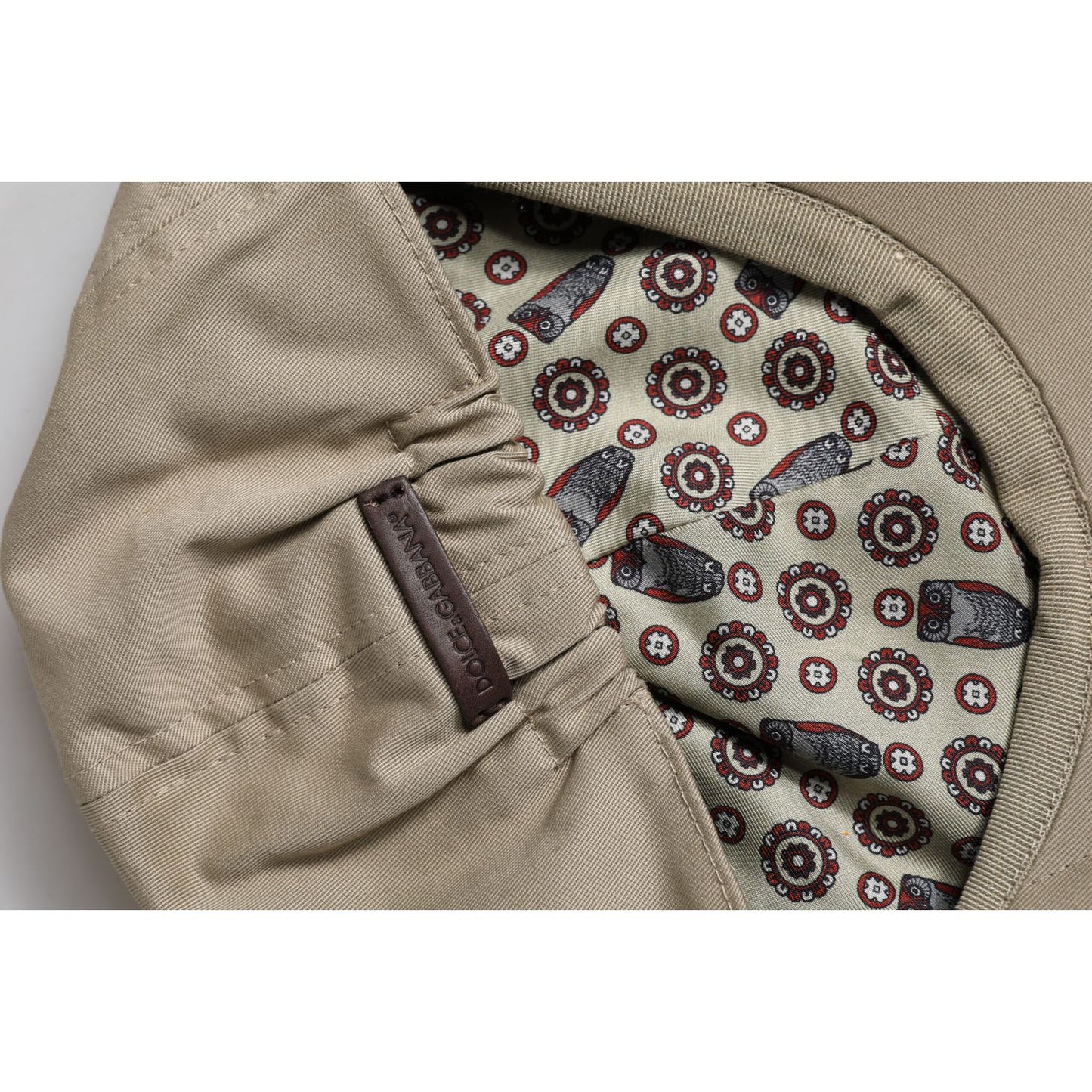 Dolce & Gabbana Beige Cotton Newsboy Capello Cabbie Hat HAT9695-58