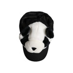 Dolce & Gabbana Black White Panda Fur Women Baseball Cap HAT9641-57