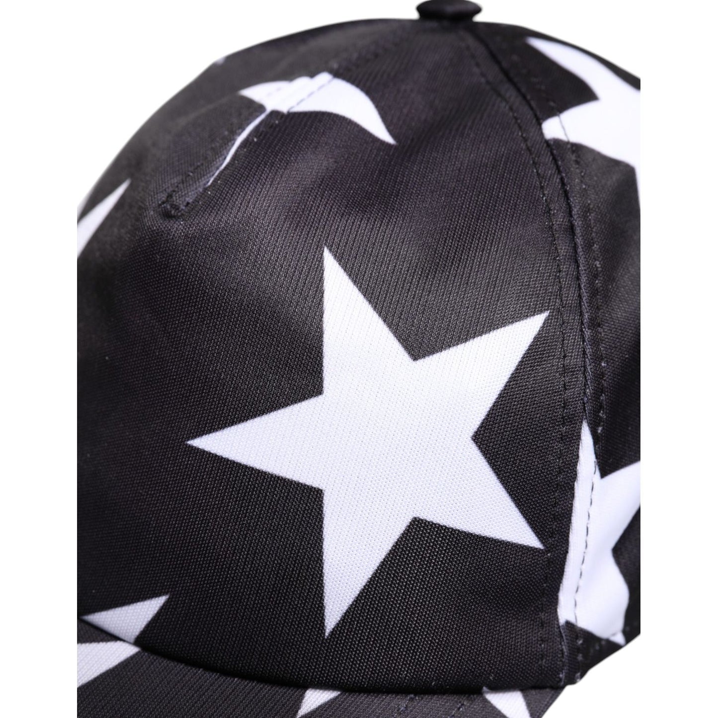 Dolce & Gabbana Black Star Print Polyester Baseball Cap HAT9647-56