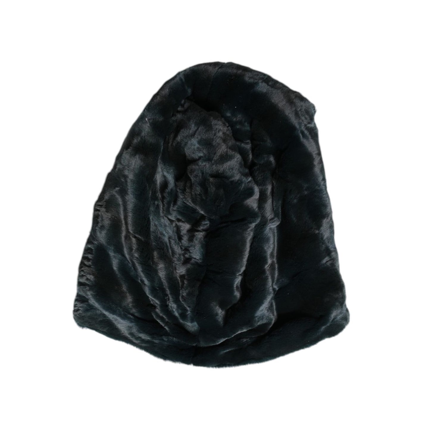 Dolce & Gabbana Black Weasel Fur Womens Beanie Hat HAT9669
