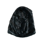 Dolce & Gabbana Black Weasel Fur Womens Beanie Hat HAT9669