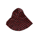 Dolce & Gabbana Black Red Hearts Polyester Hat HAT9714-57