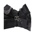Dolce & Gabbana Black Nylon Stretch DG Logo Head Band Hat Box51