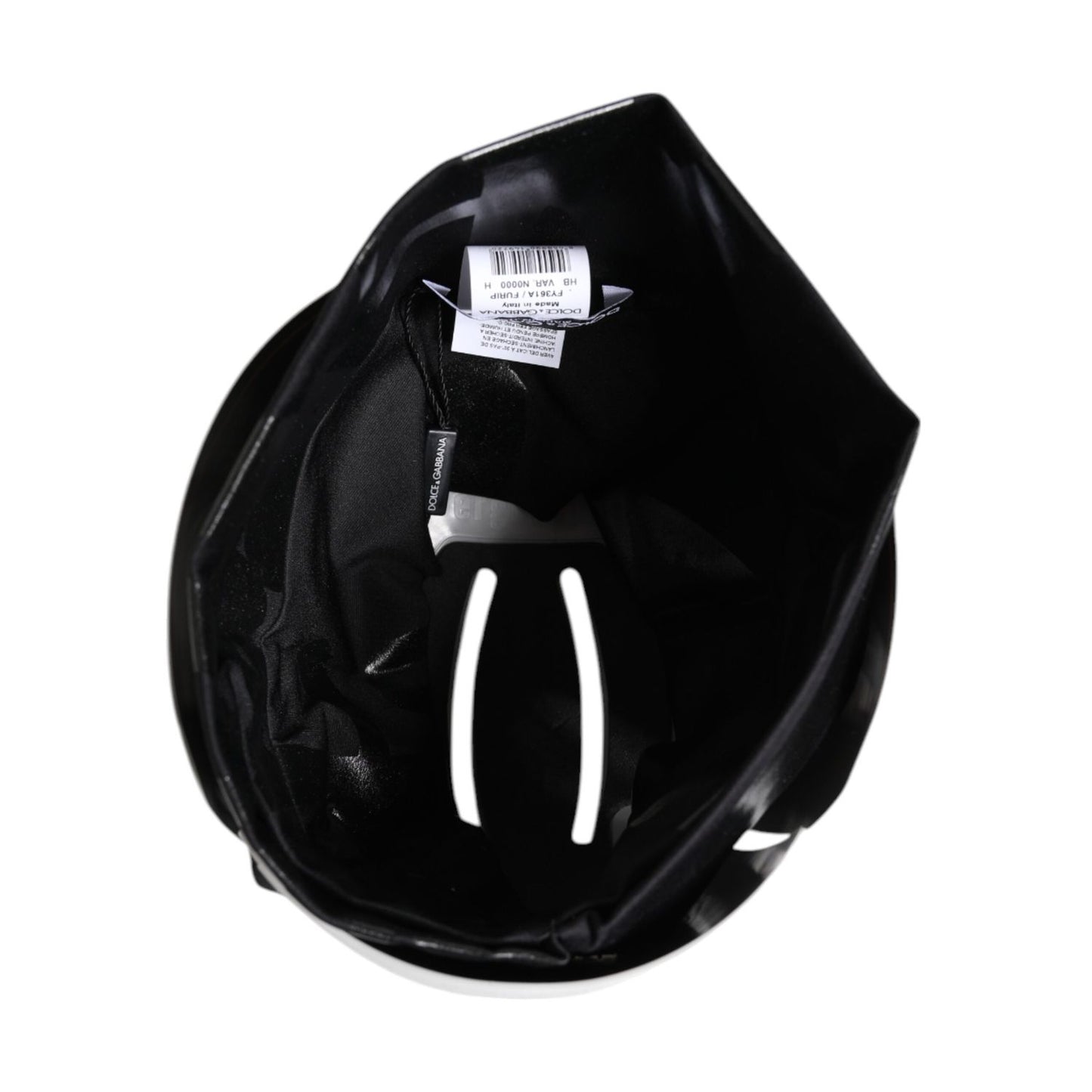 Dolce & Gabbana Black Nylon Stretch DG Logo Head Band Hat Box51