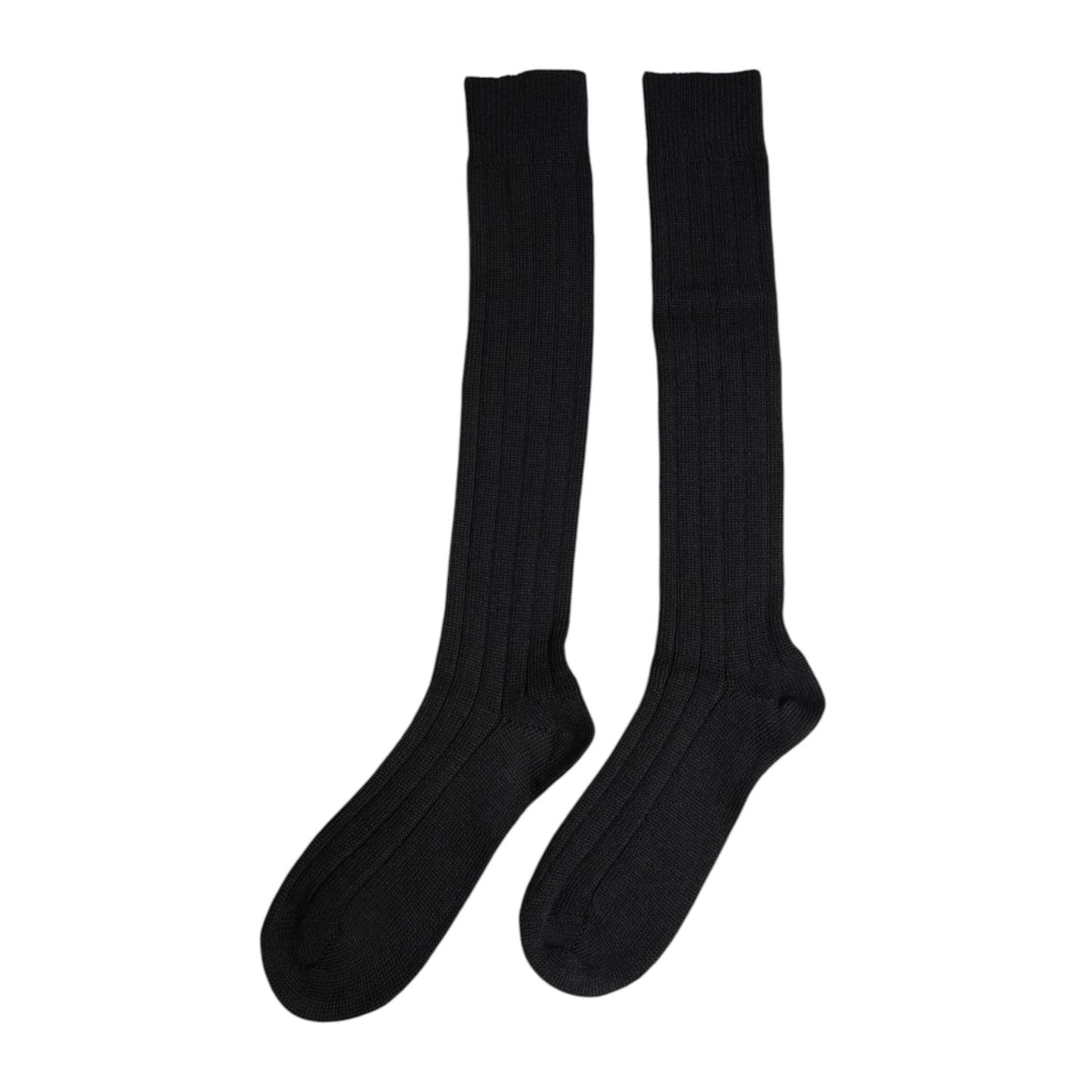 Dolce & Gabbana Black DG Logo Print Over The Calf Socks SCS2223-M
