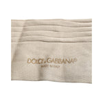 Dolce & Gabbana Beige Cotton Stretch Logo Mid Calf Socks SCS2233-L
