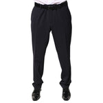 Dolce & Gabbana Black Wool Mid Waist Dress Pants PAN76214-58