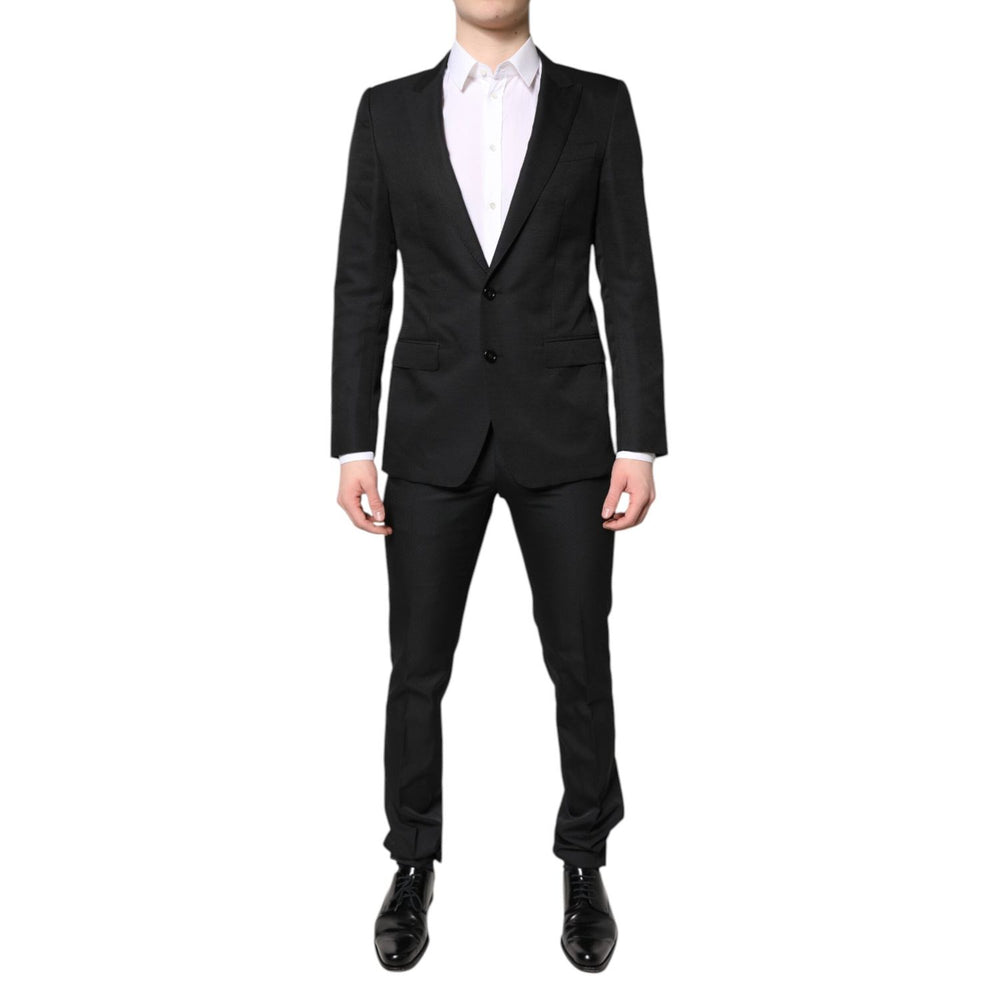 Dolce & Gabbana Black Single Breasted Formal 2 Piece Suit KOS2269-46