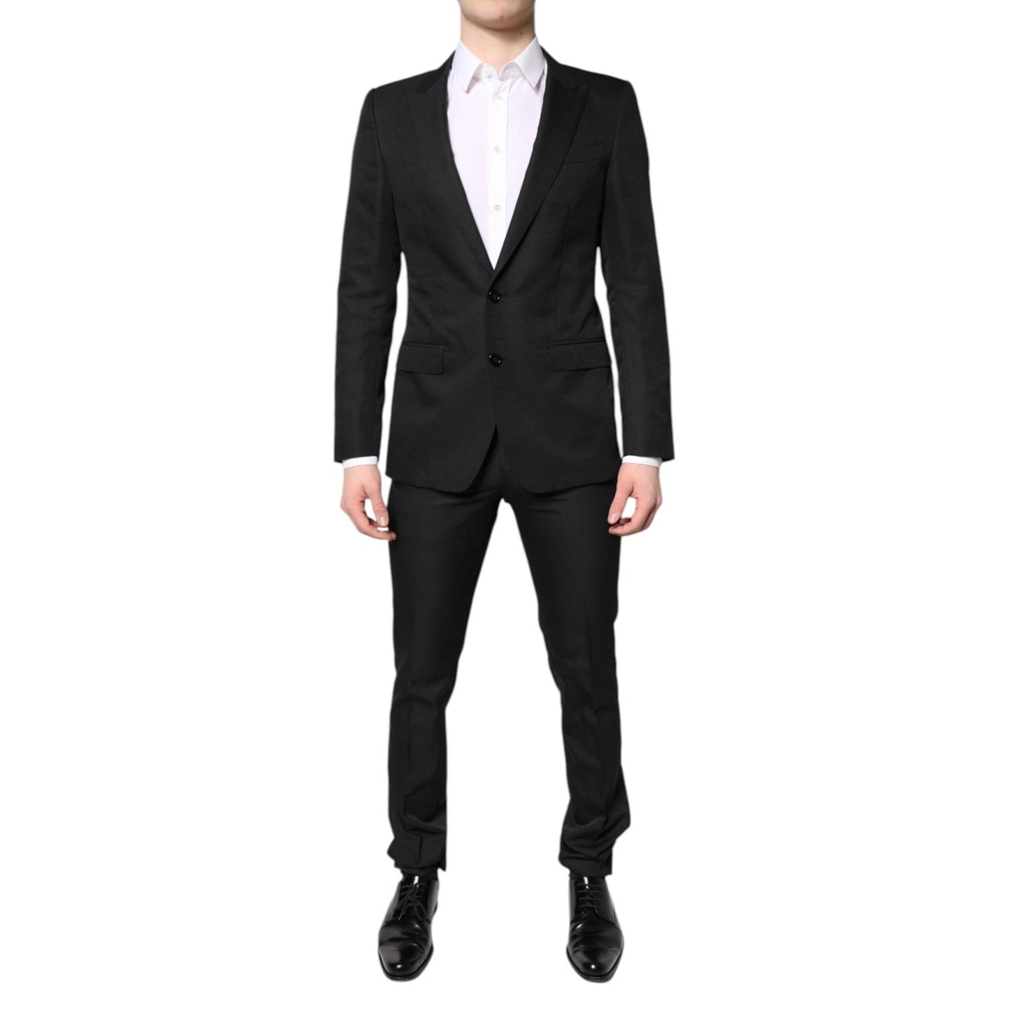 Dolce & Gabbana Black Single Breasted Formal 2 Piece Suit KOS2269-46