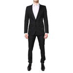 Dolce & Gabbana Black Single Breasted Formal 2 Piece Suit KOS2269-46