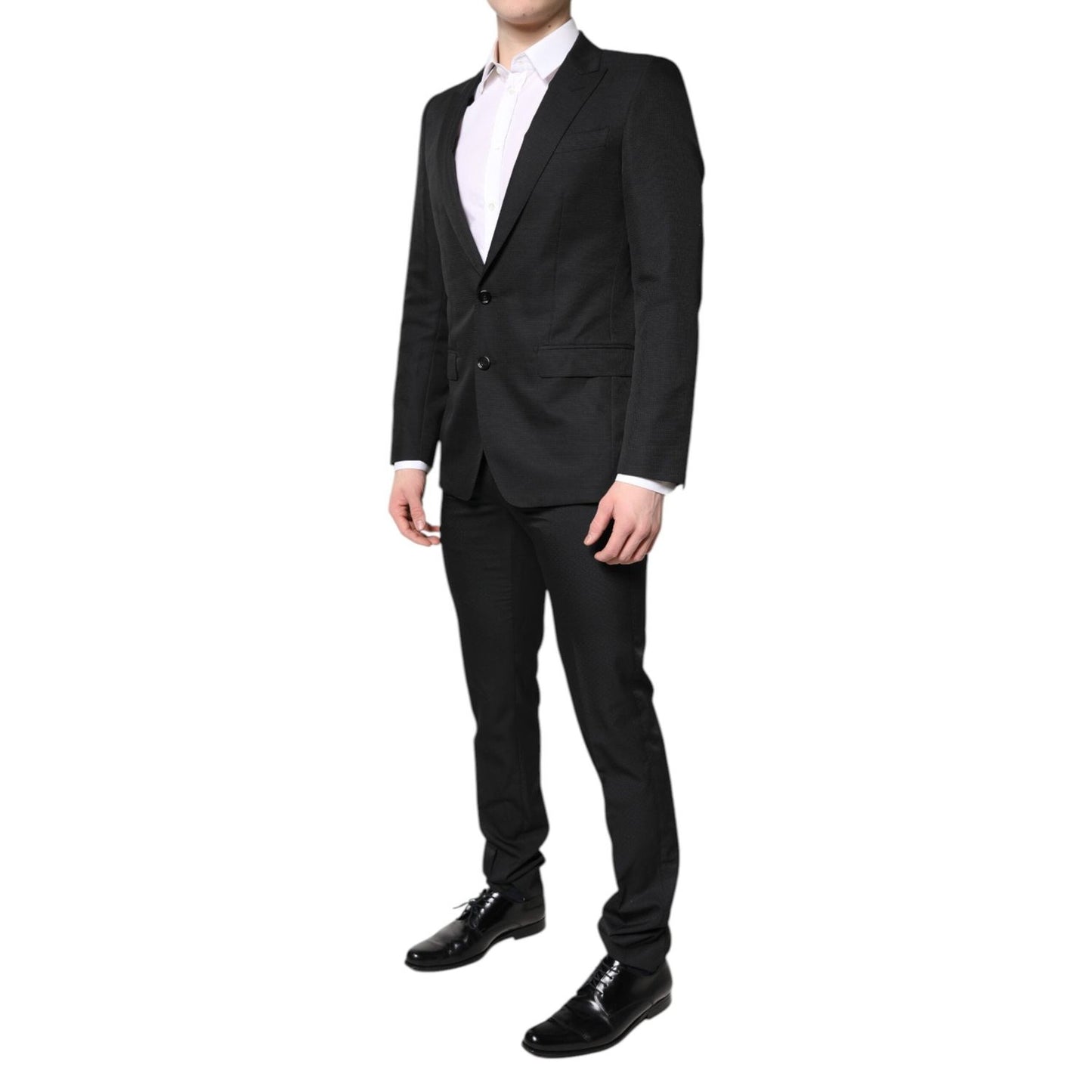 Dolce & Gabbana Black Single Breasted Formal 2 Piece Suit KOS2269-46